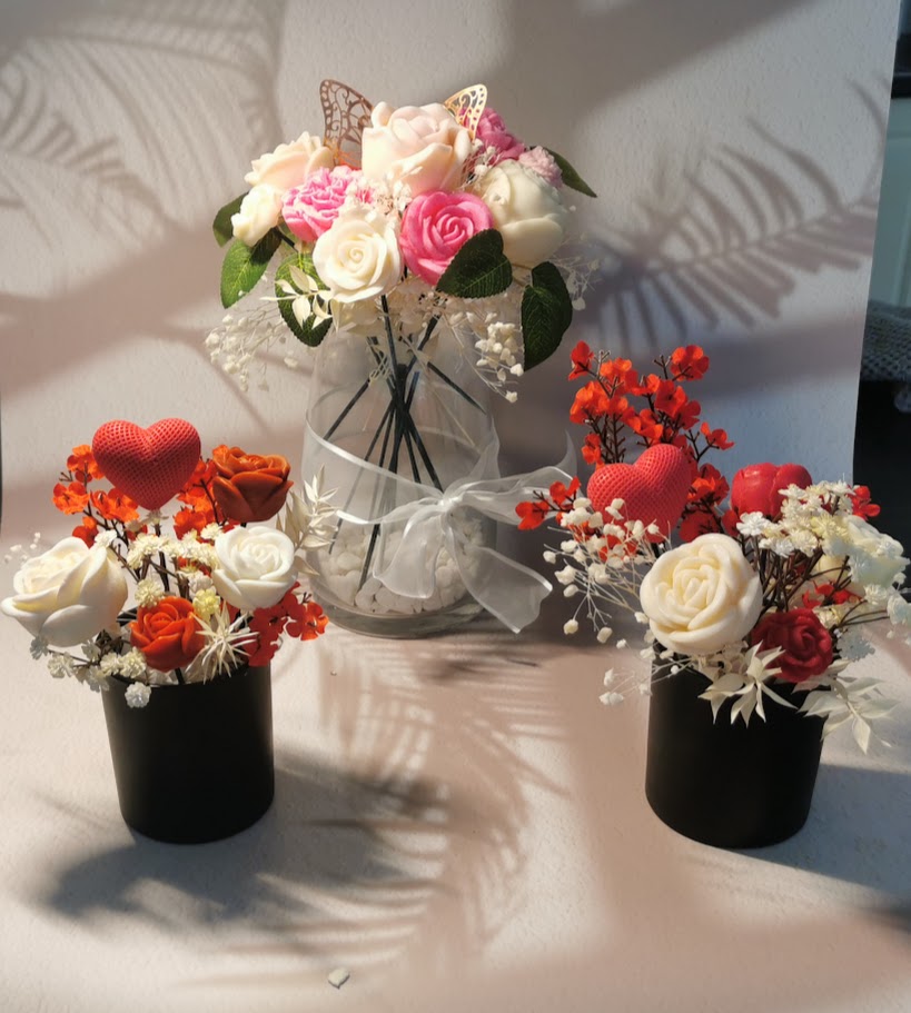 Wax melts bouquets (incl. candle & wax melts)