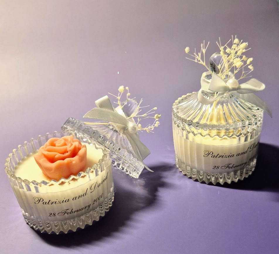 Vintage Ribbed Bloom Jars